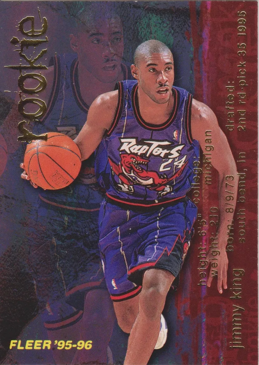 1995 Fleer Basketball Jimmy King #296 PSA 9