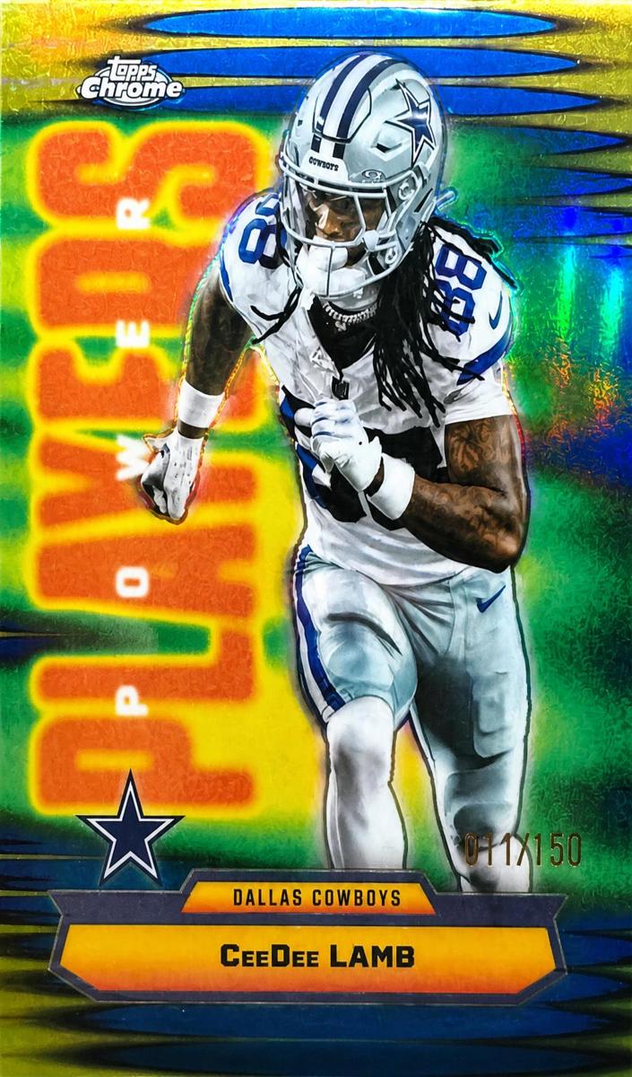 2025 Topps Chrome Football Blue Refractor CeeDee Lamb #PP-23