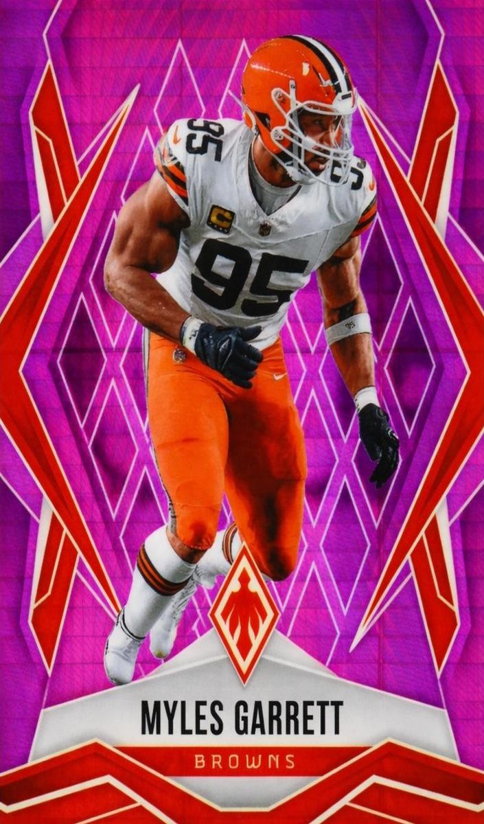 2025 Panini Phoenix Football Pink Hyper Myles Garrett #73