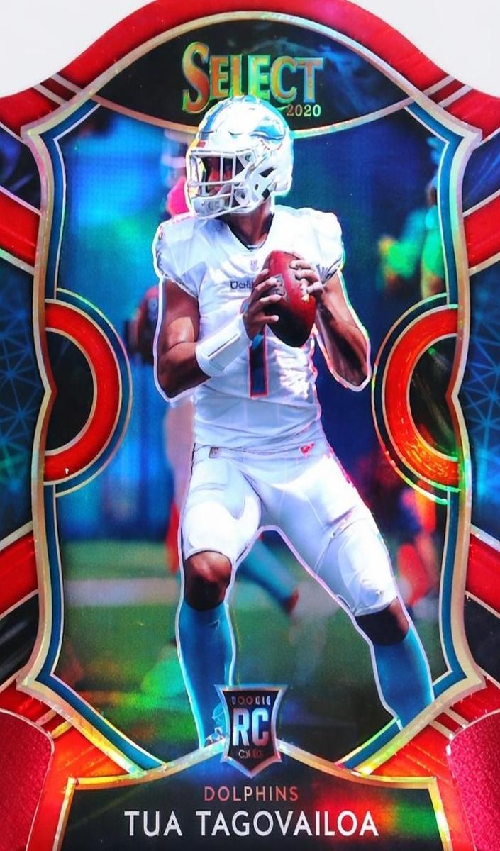 2020 Panini Select Football Die Cut Red Tua Tagovailoa #45