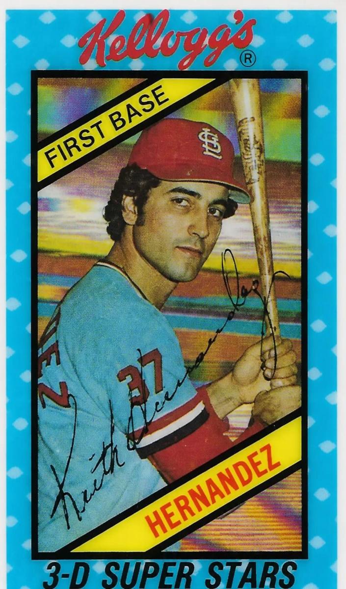 1980 Kellogg's 3-D Superstars Baseball Keith Hernandez #43 PSA 9
