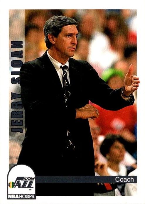 1992 Hoops Basketball Jerry Sloan #264 PSA 9