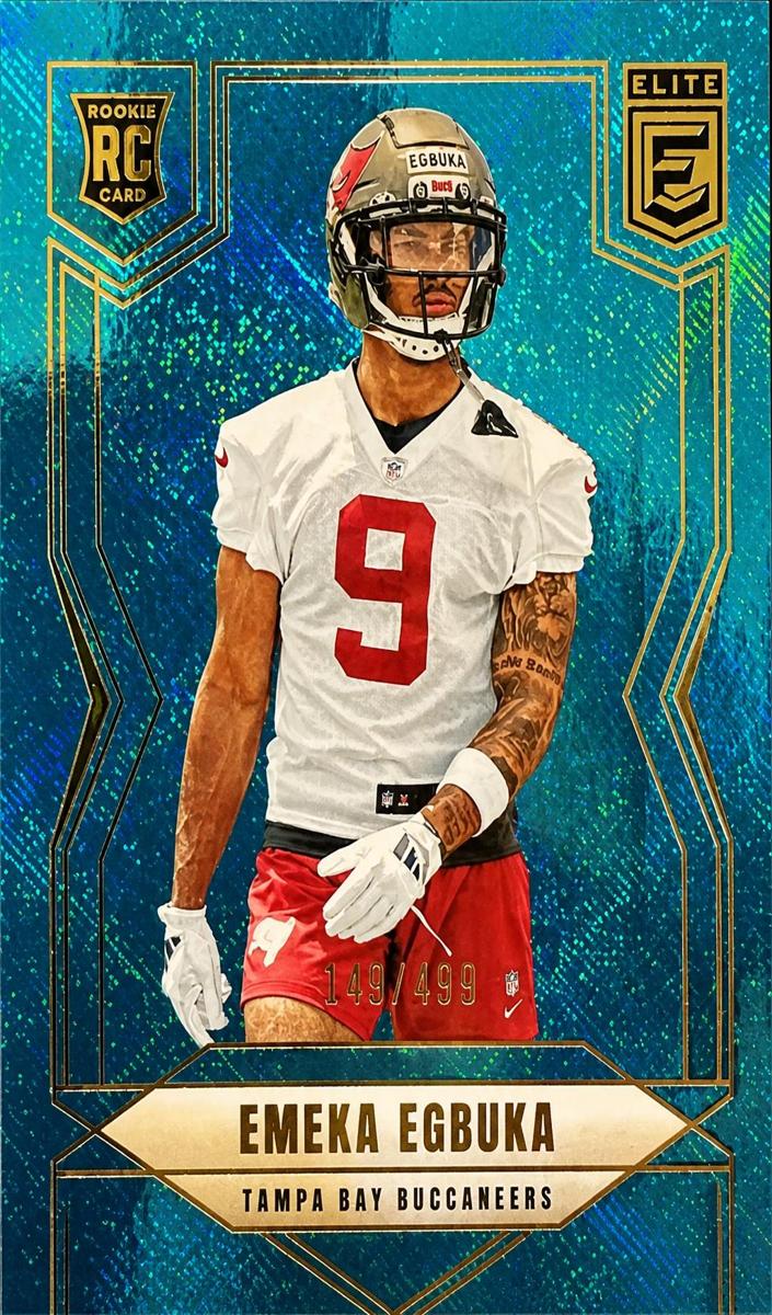 2025 Donruss Elite Football Teal Matrix Emeka Egbuka #102