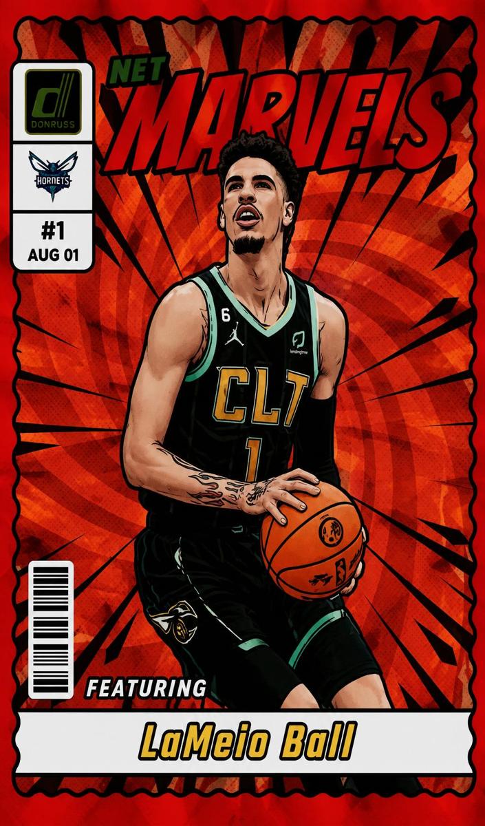 2023 Panini Donruss Basketball Red LaMelo Ball #13