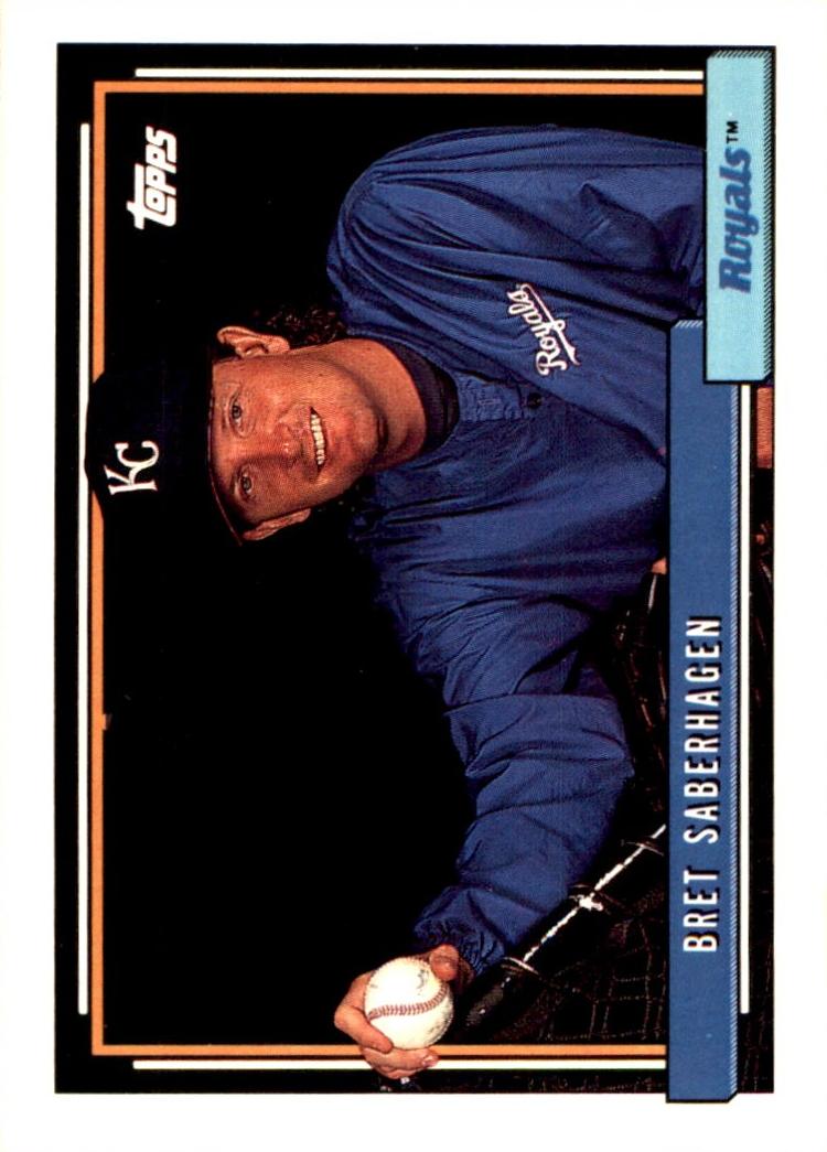 1992 Topps Baseball Bret Saberhagen #75