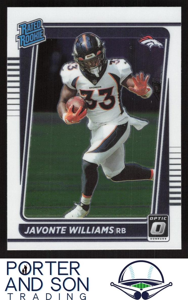 2021 Donruss Optic Football Javonte Williams #215 PSA 9