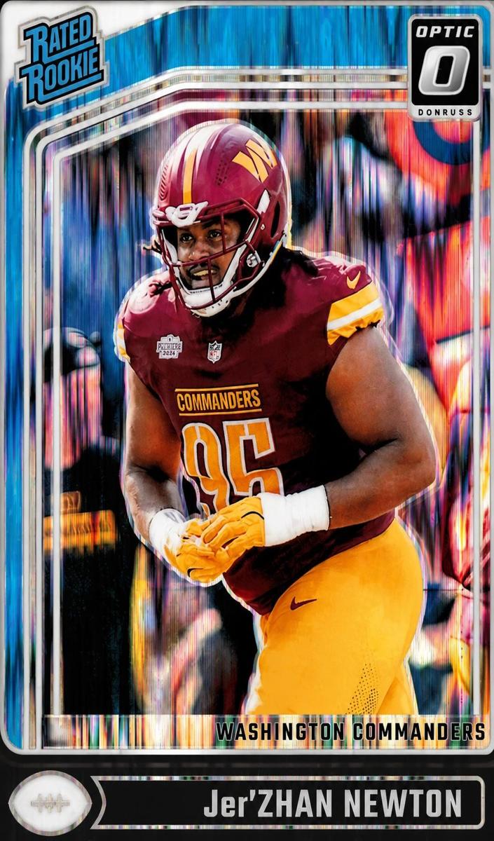 2024 Donruss Optic Football Purple Shock Jer'Zhan Newton #252
