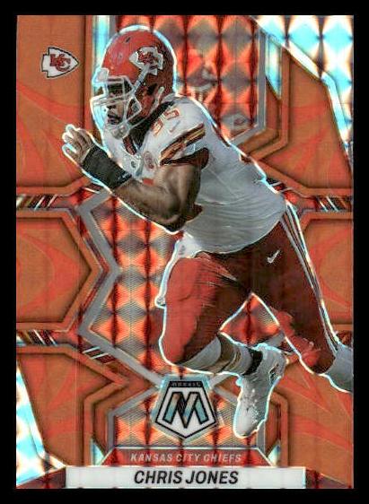 2022 Panini Mosaic Football Reactive Orange Chris Jones #223