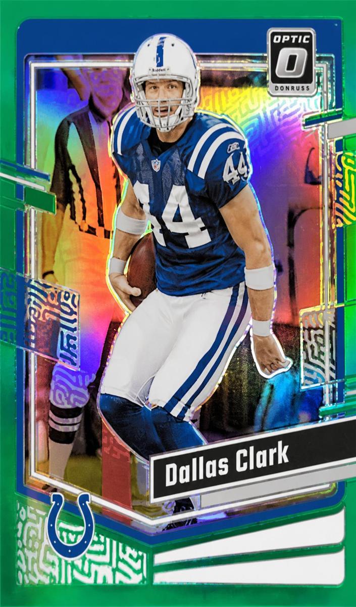 2023 Donruss Optic Football Green Dallas Clark #76