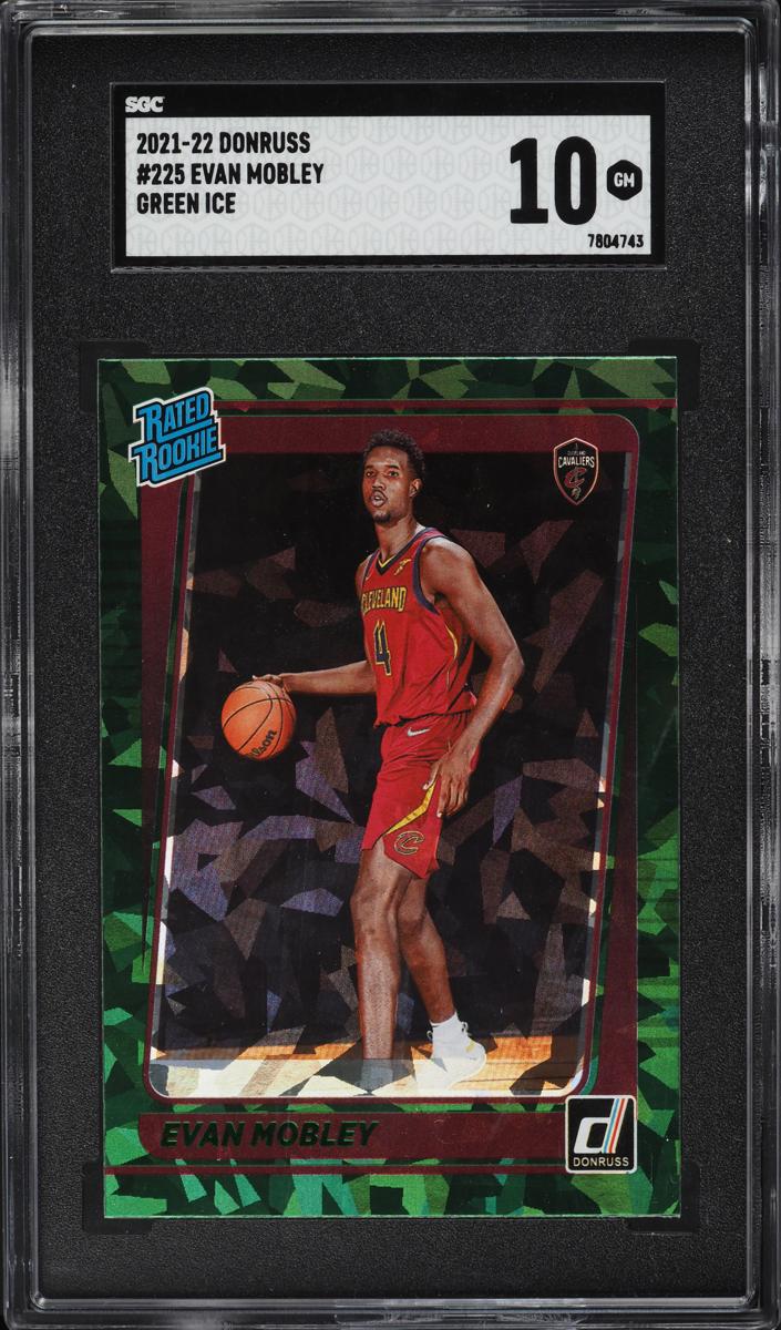 2021 Panini Donruss Basketball Green Ice Evan Mobley #225