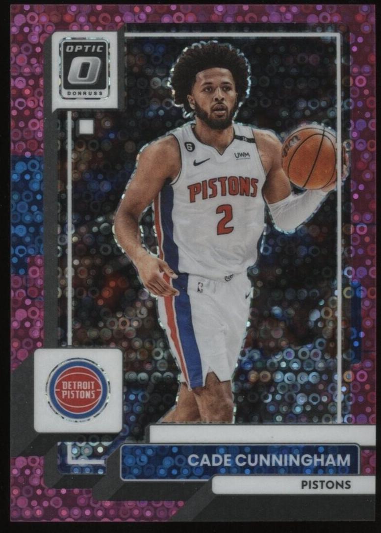2022 Donruss Optic Basketball Fast Break Pink Cade Cunningham #92