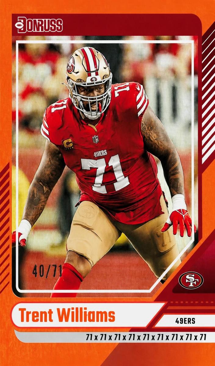 2024 Panini Donruss Football Jersey Number Trent Williams #277