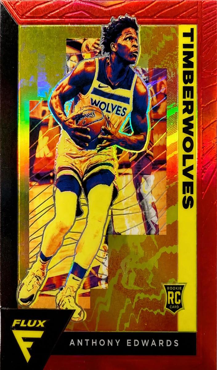 2020 Panini Flux Basketball Red Anthony Edwards #202 PSA 10