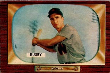 1955 Bowman Baseball Jim Busby #166