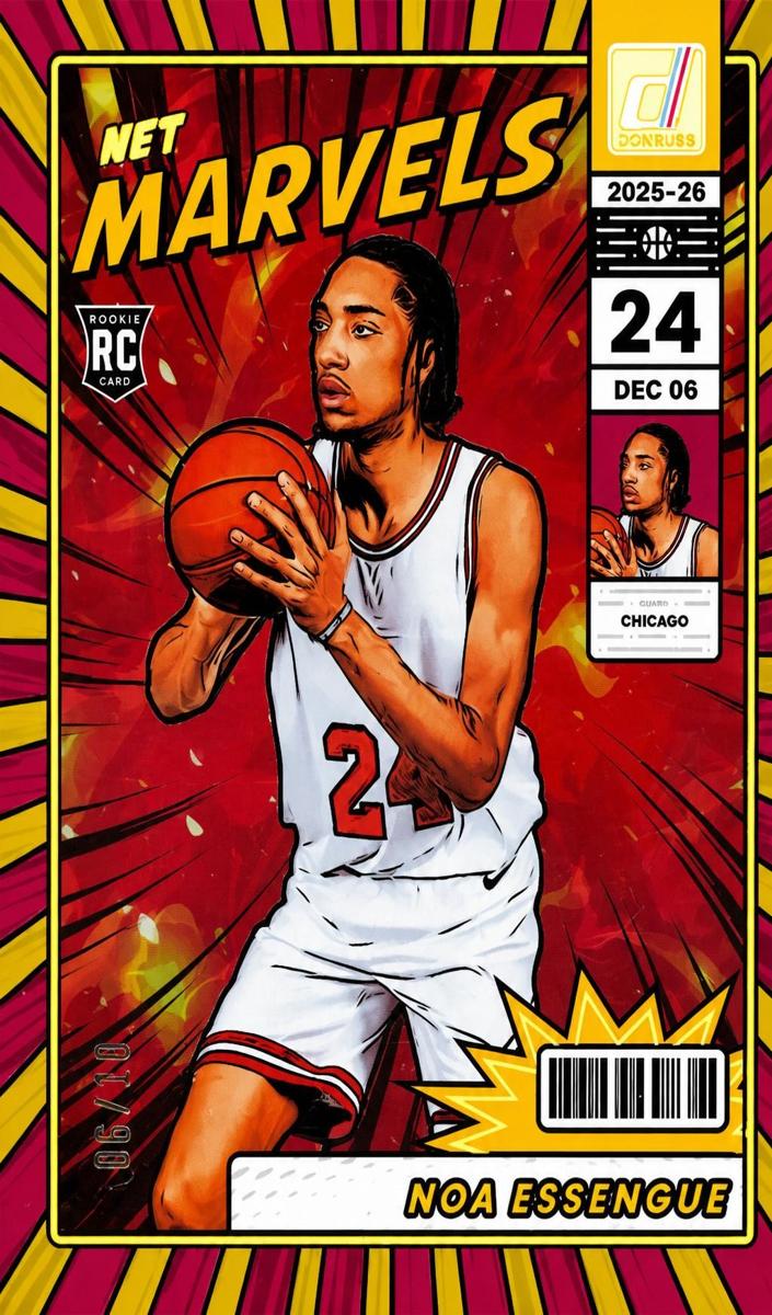 2025 Panini Donruss Basketball Gold Noa Essengue #7