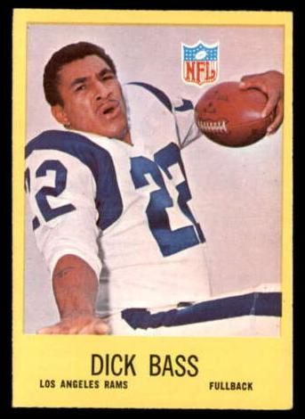 1967 Philadelphia Football Dick Bass #86