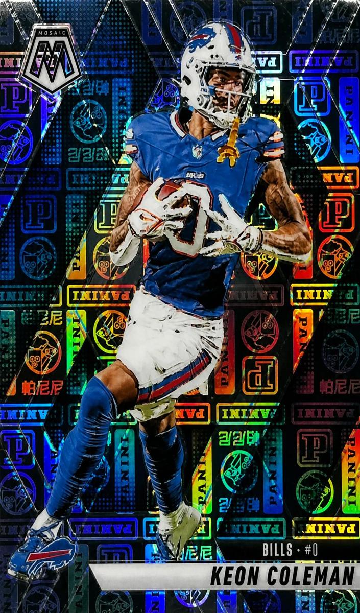 2025 Panini Mosaic Football Silver Knight Keon Coleman #146