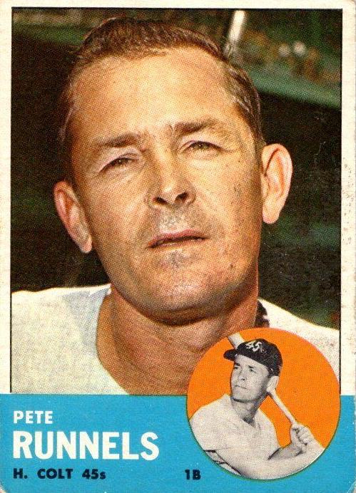 1963 Topps Baseball Pete Runnels #230 PSA 7