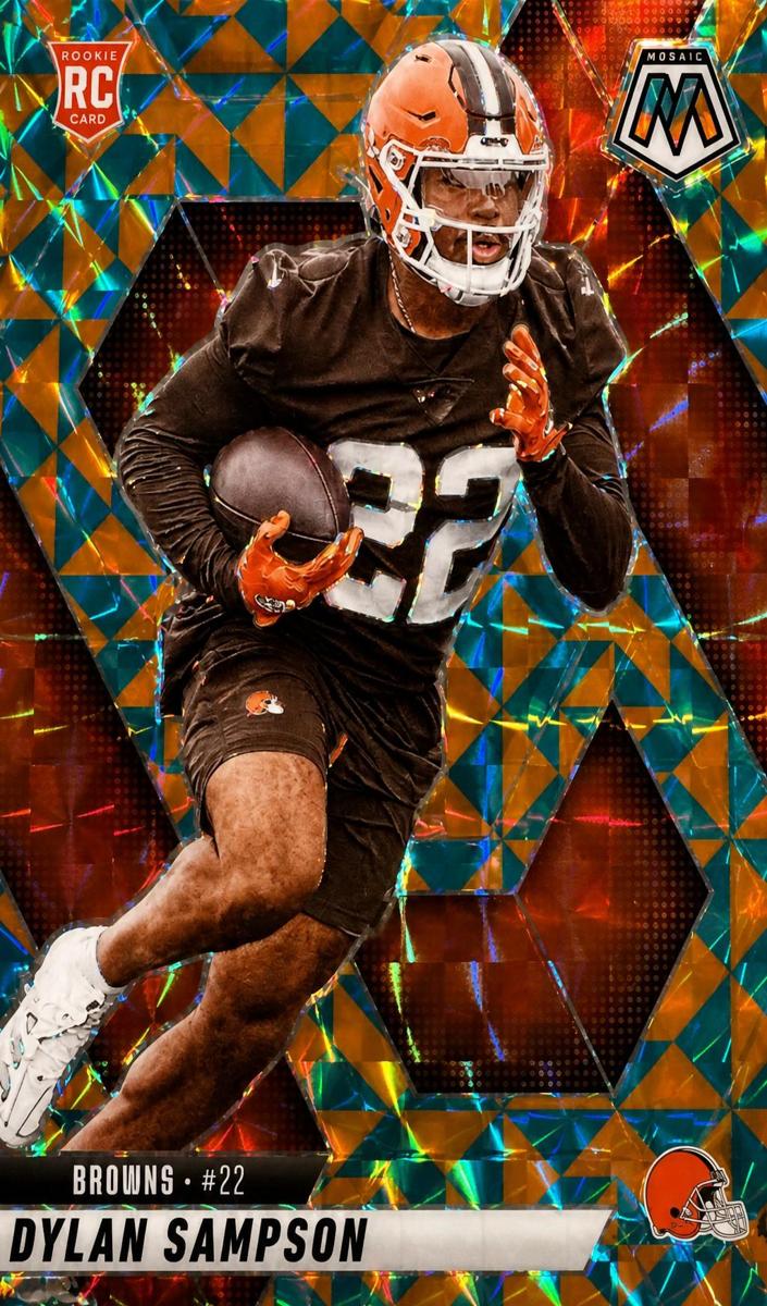 2025 Panini Mosaic Football Tessellation Dylan Sampson #355