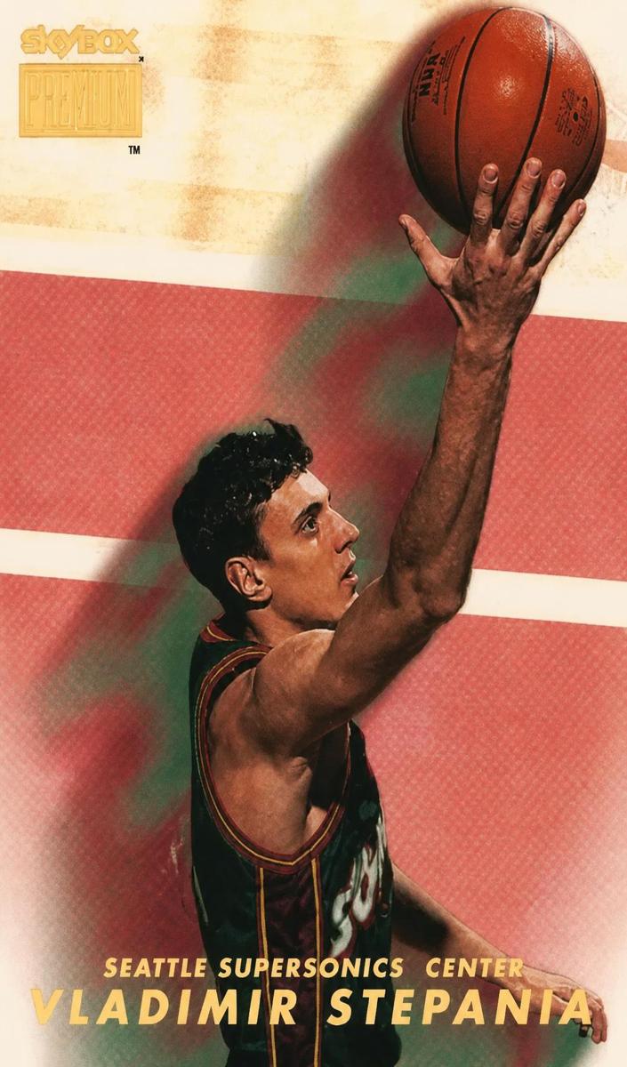 1998 Skybox Premium Basketball Vladimir Stepania #243