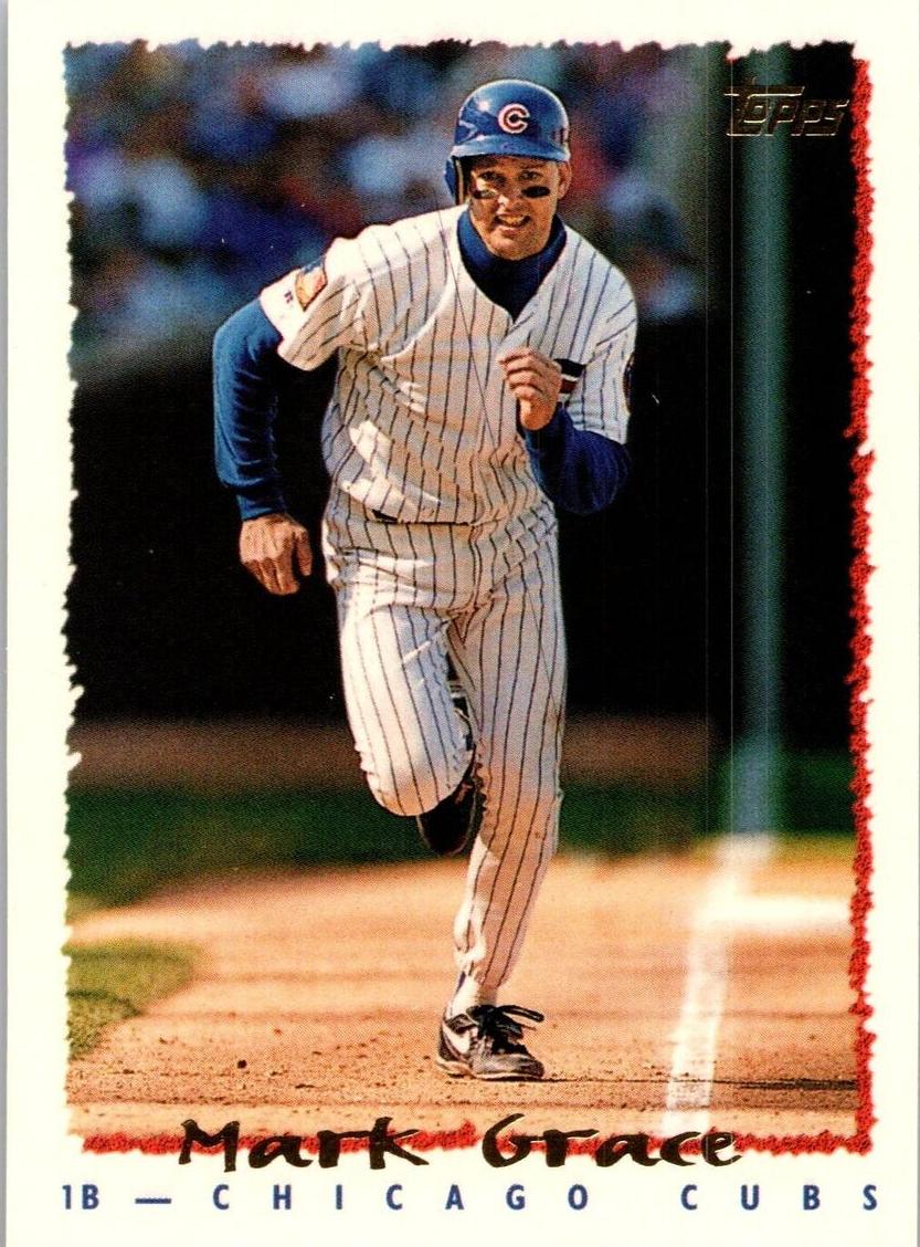 1995 Topps Baseball Mark Grace #90