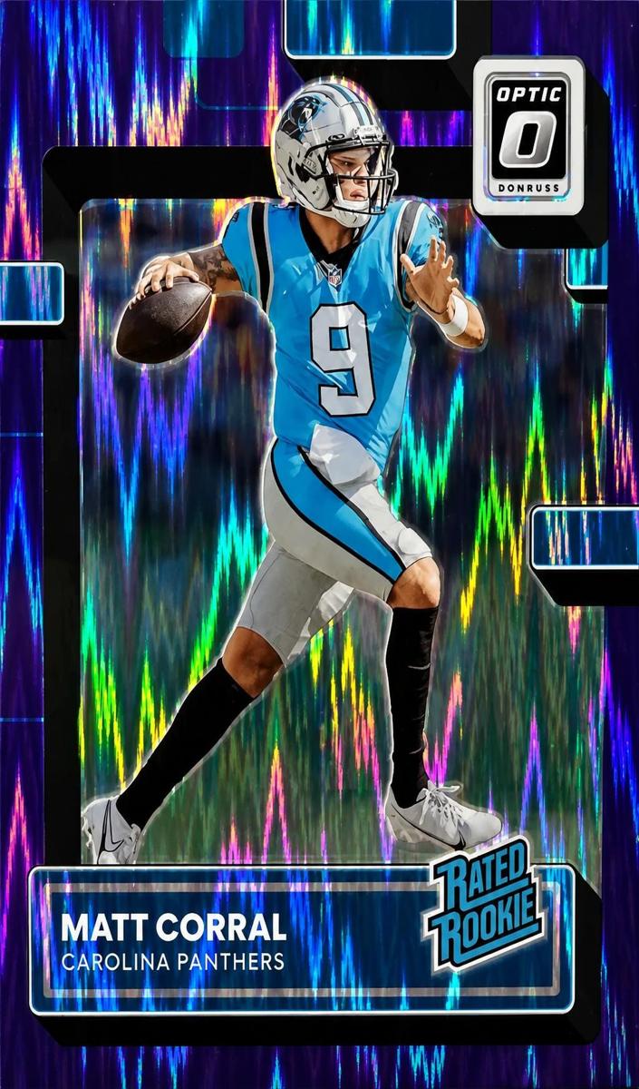2022 Donruss Optic Football Purple Shock Matt Corral #204