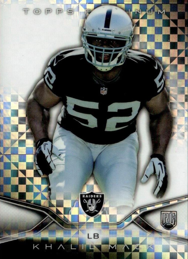 2014 Topps Platinum Football Khalil Mack #133 PSA 8
