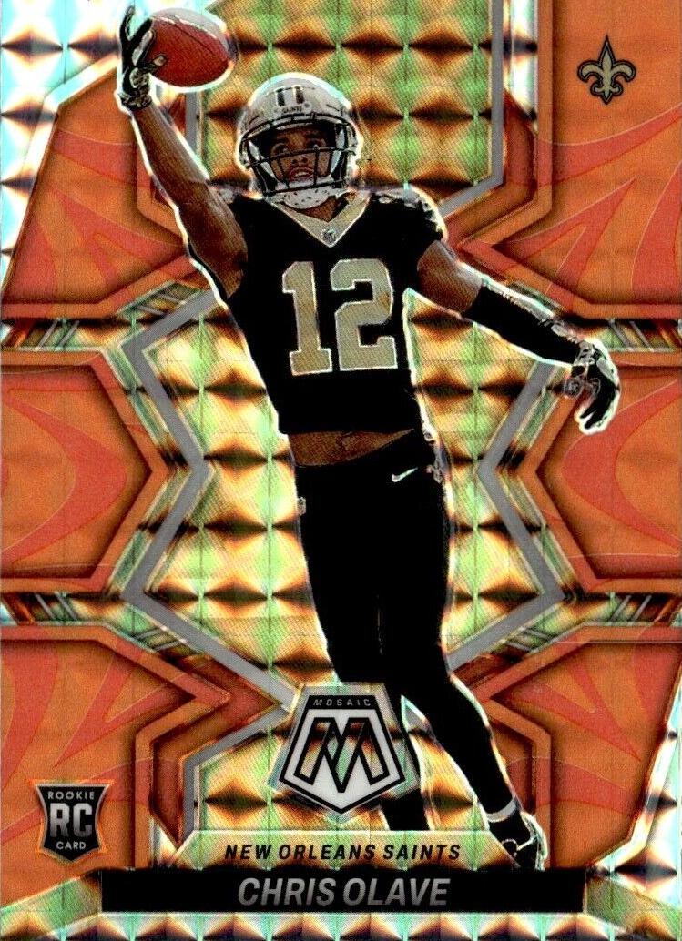 2022 Panini Mosaic Football Reactive Orange Chris Olave #313