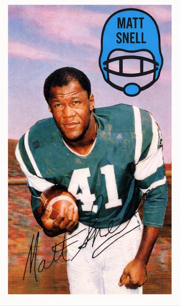 1970 Kellogg's Football Matt Snell #29 PSA 10