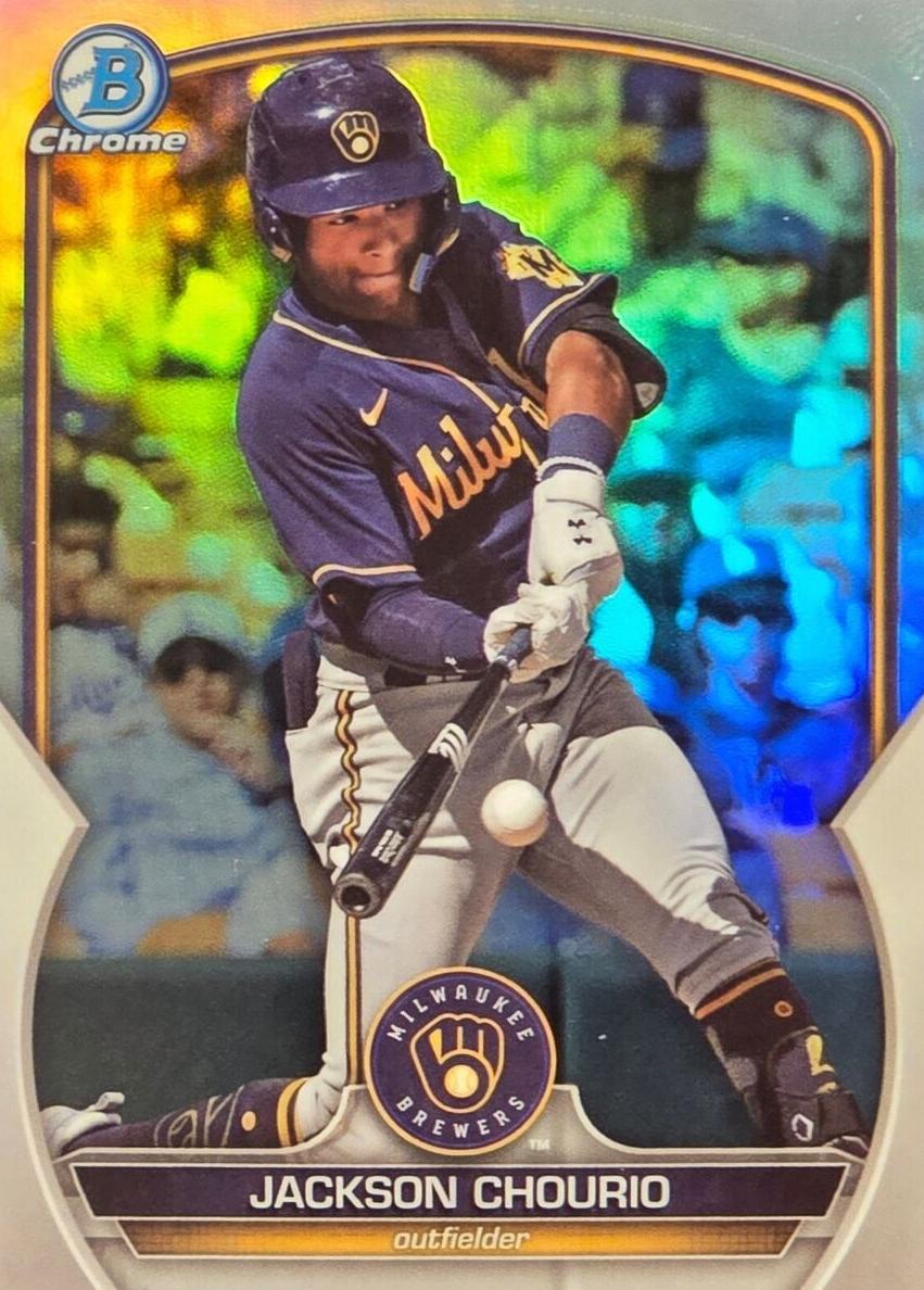 2023 Bowman Draft Chrome Baseball Refractor Jackson Chourio #BDC-156