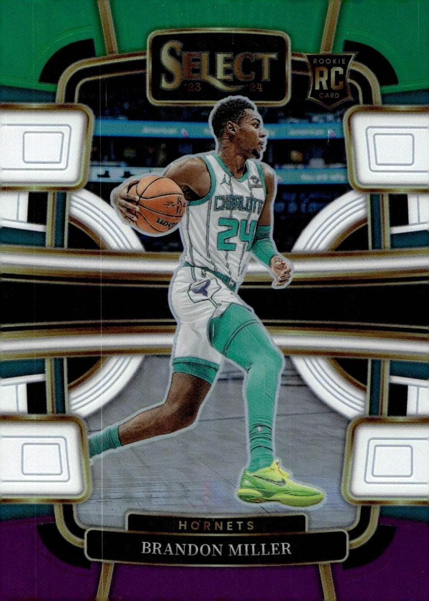 2023 Panini Select Basketball Tri-color Brandon Miller #80 PSA 8