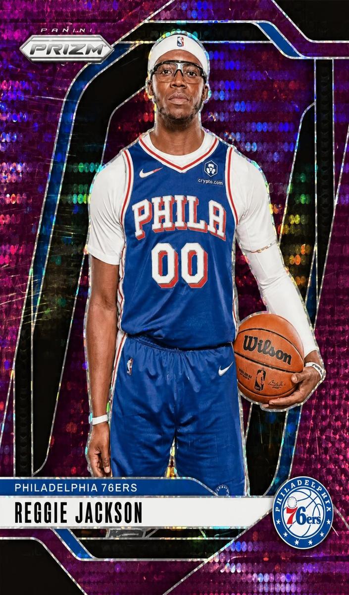 2024 Panini Prizm Basketball Purple Pulsar Reggie Jackson #162
