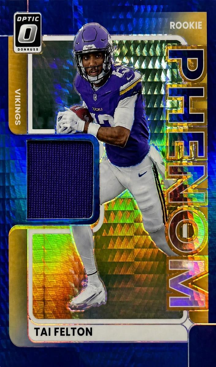 2025 Donruss Optic Football Neon Blue Tai Felton #RPBH-TFN