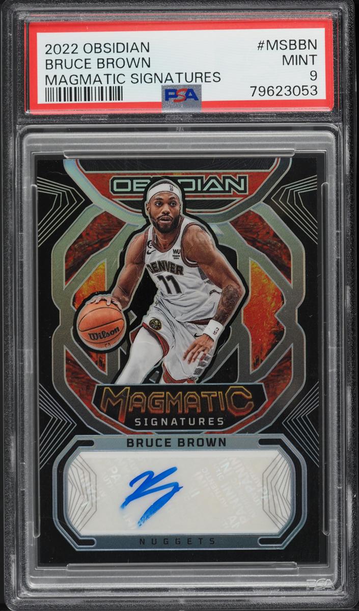 2022 Panini Obsidian Basketball Bruce Brown #MS-BBN PSA 8.5