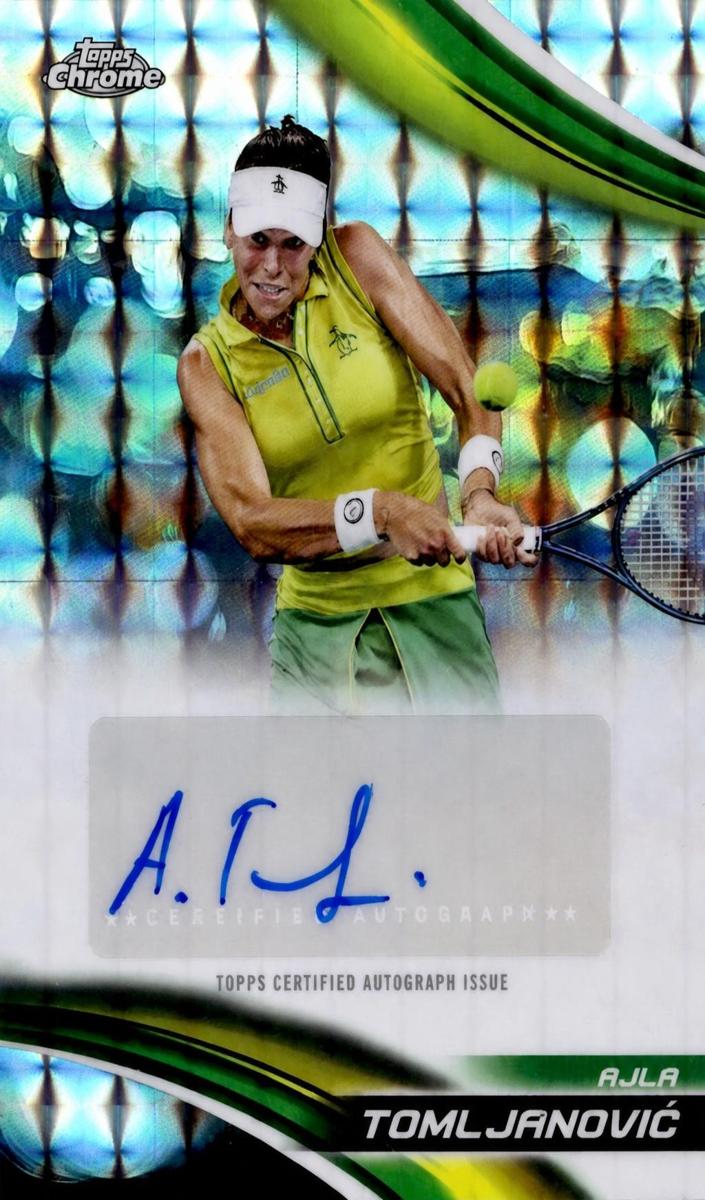 2025 Topps Chrome Tennis Geometric Refractor Ajla Tomljanovic #CA-ATC RAW Ungraded