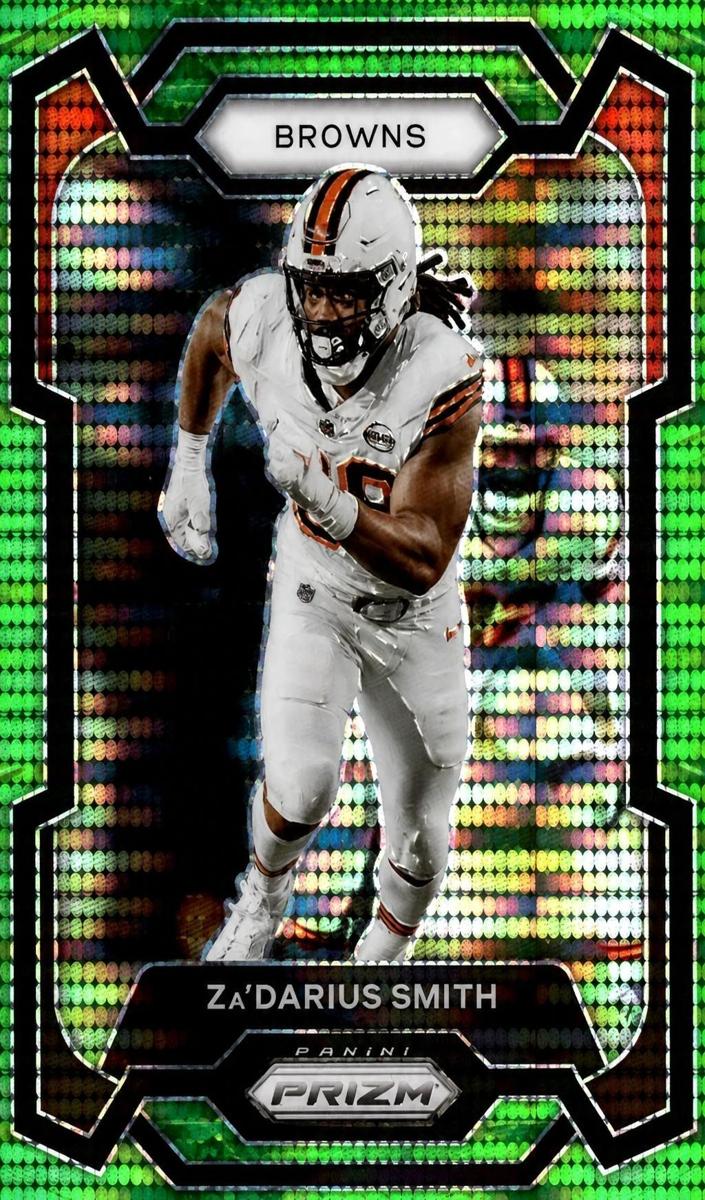 2023 Panini Prizm Football Neon Green Pulsar Za'Darius Smith #199