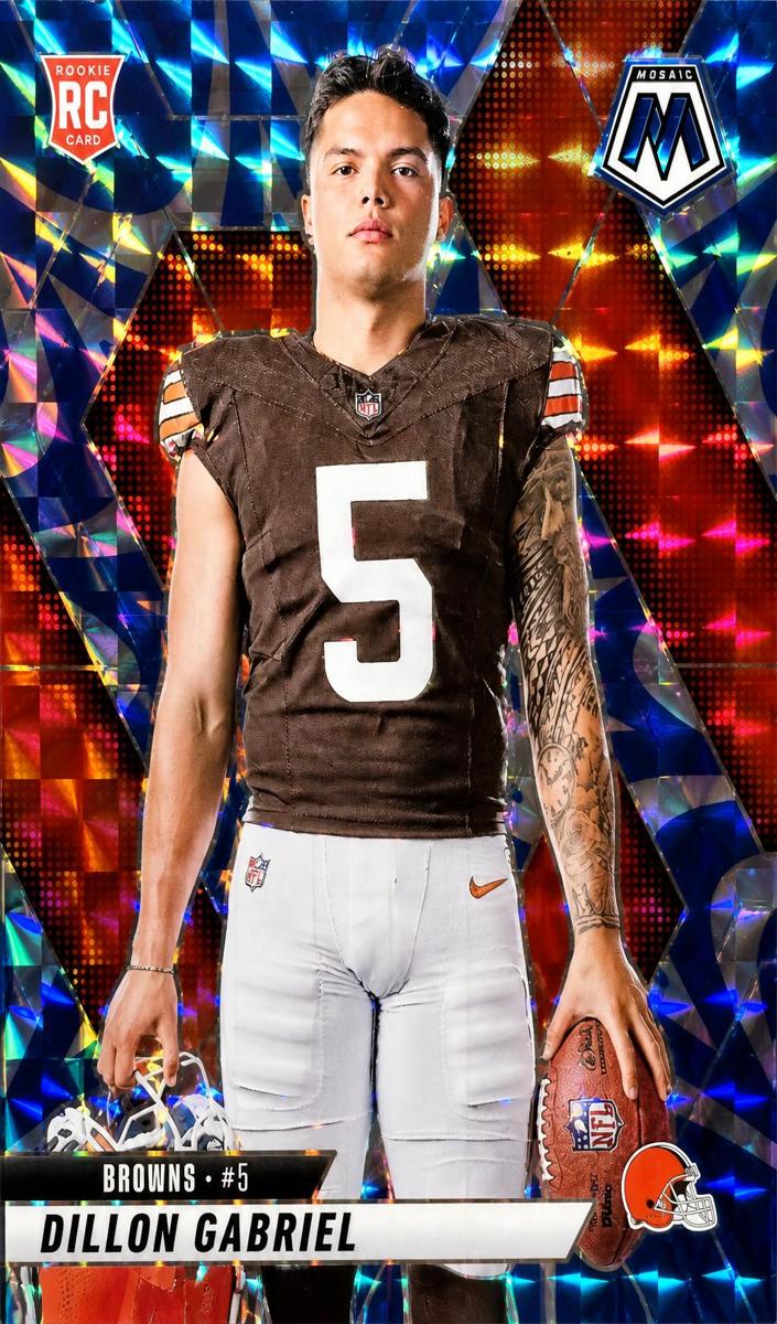 2025 Panini Mosaic Football Reactive Blue Dillon Gabriel #277