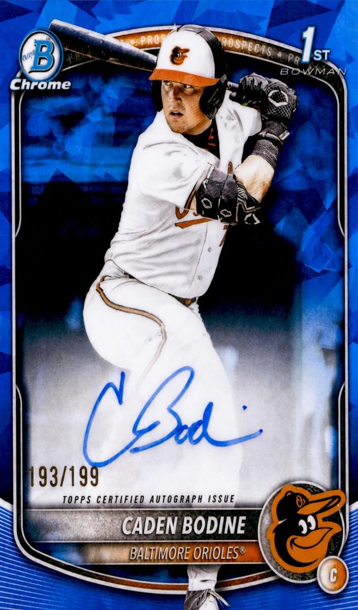2025 Bowman Draft Sapphire Baseball Caden Bodine #CPA-CB