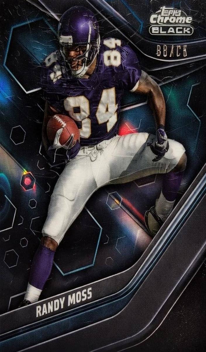 2023 Topps Composite Football Blue Refractor Randy Moss #129