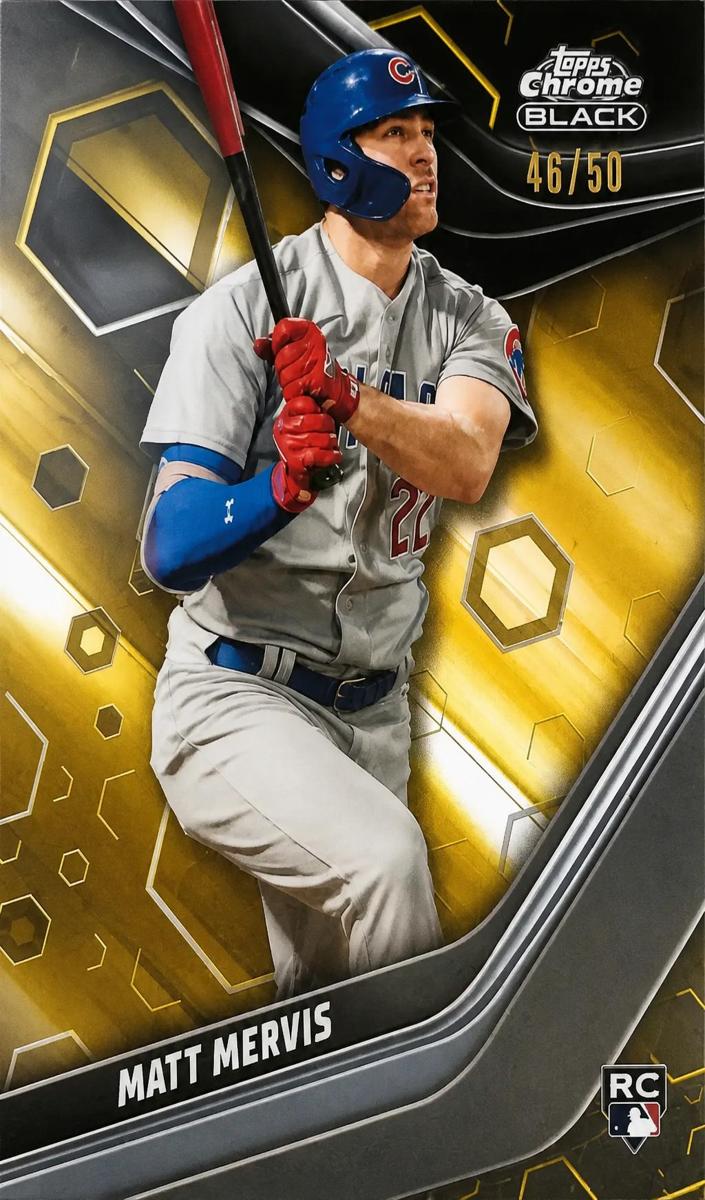 2023 Topps Chrome Black Baseball Gold Matt Mervis #84