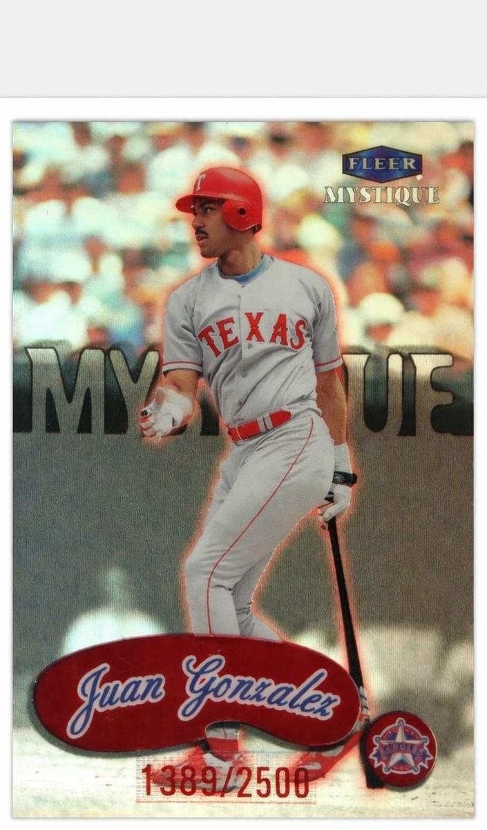 1999 Fleer Mystique Baseball Juan Gonzalez #160
