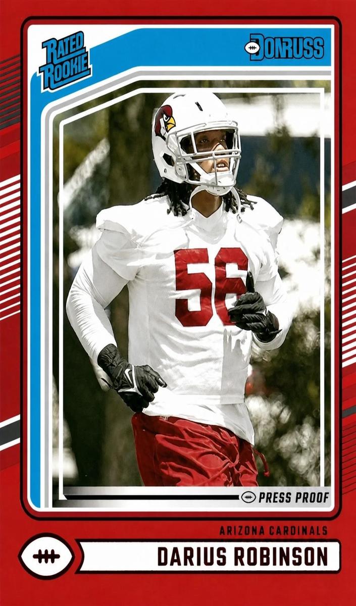 2024 Panini Donruss Football Press Proof Red Darius Robinson #381