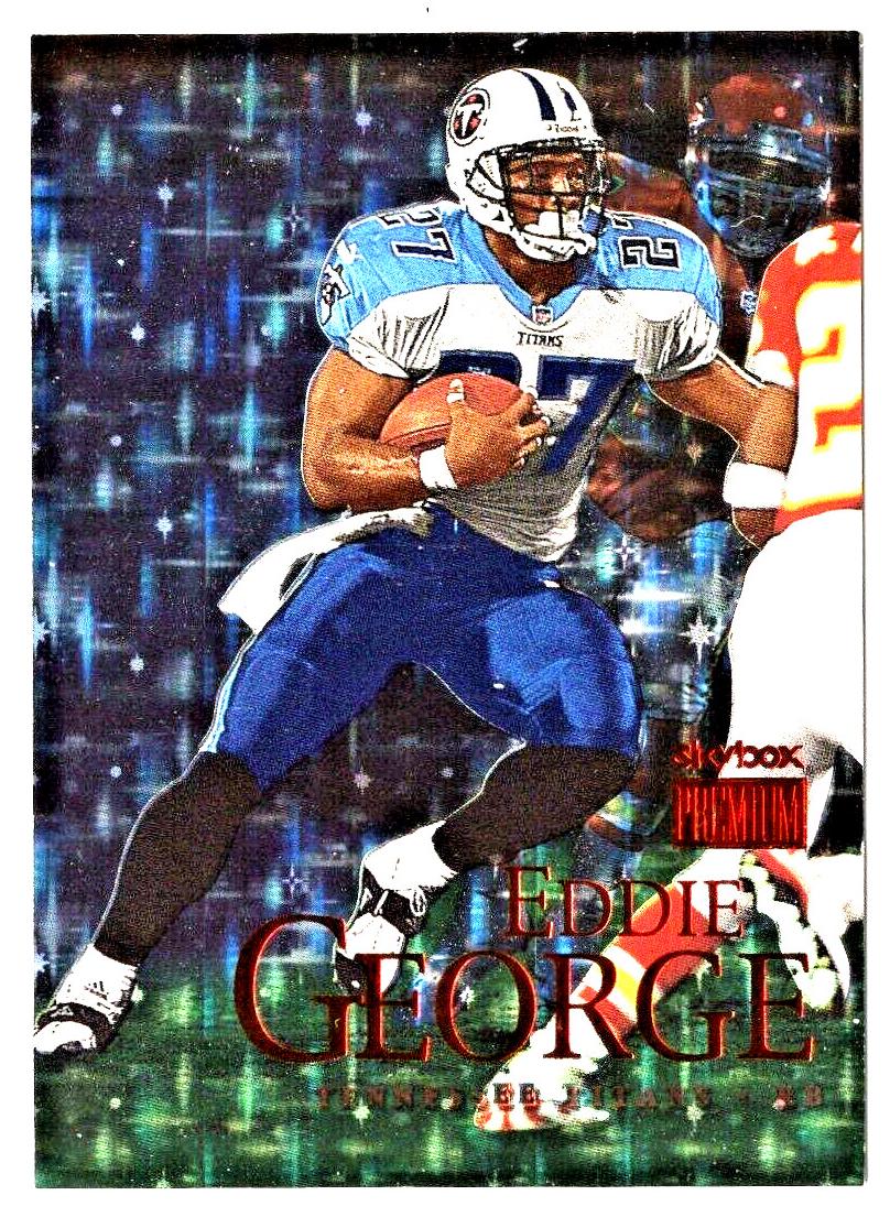1999 Skybox Premium Football Star Rubies Eddie George #57