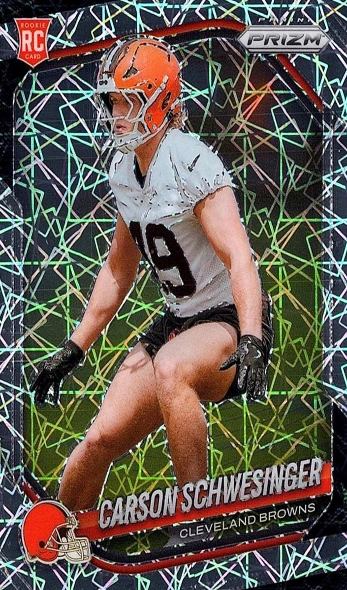 2025 Panini Prizm Football Lazer Carson Schwesinger #384