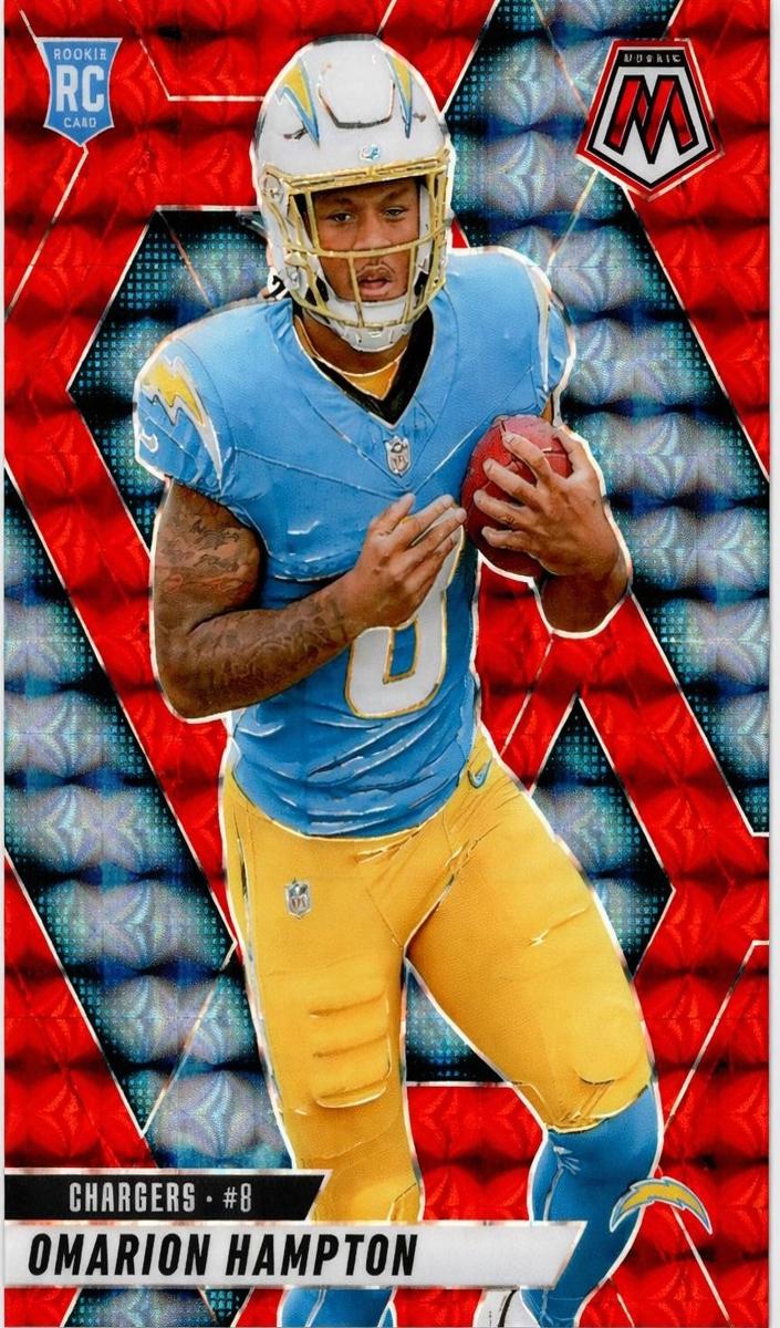 2025 Panini Mosaic Football Red Omarion Hampton #335