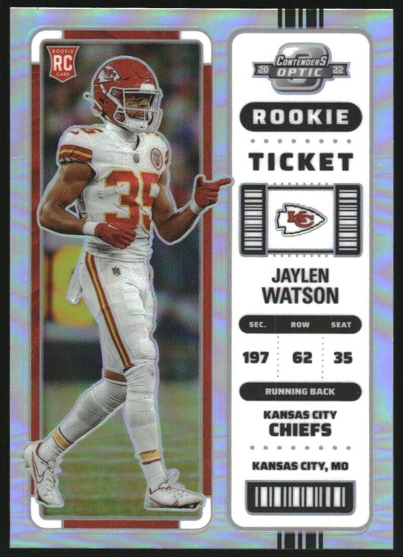 2022 Panini Contenders Optic Football Silver Jaylen Watson #97 PSA 9