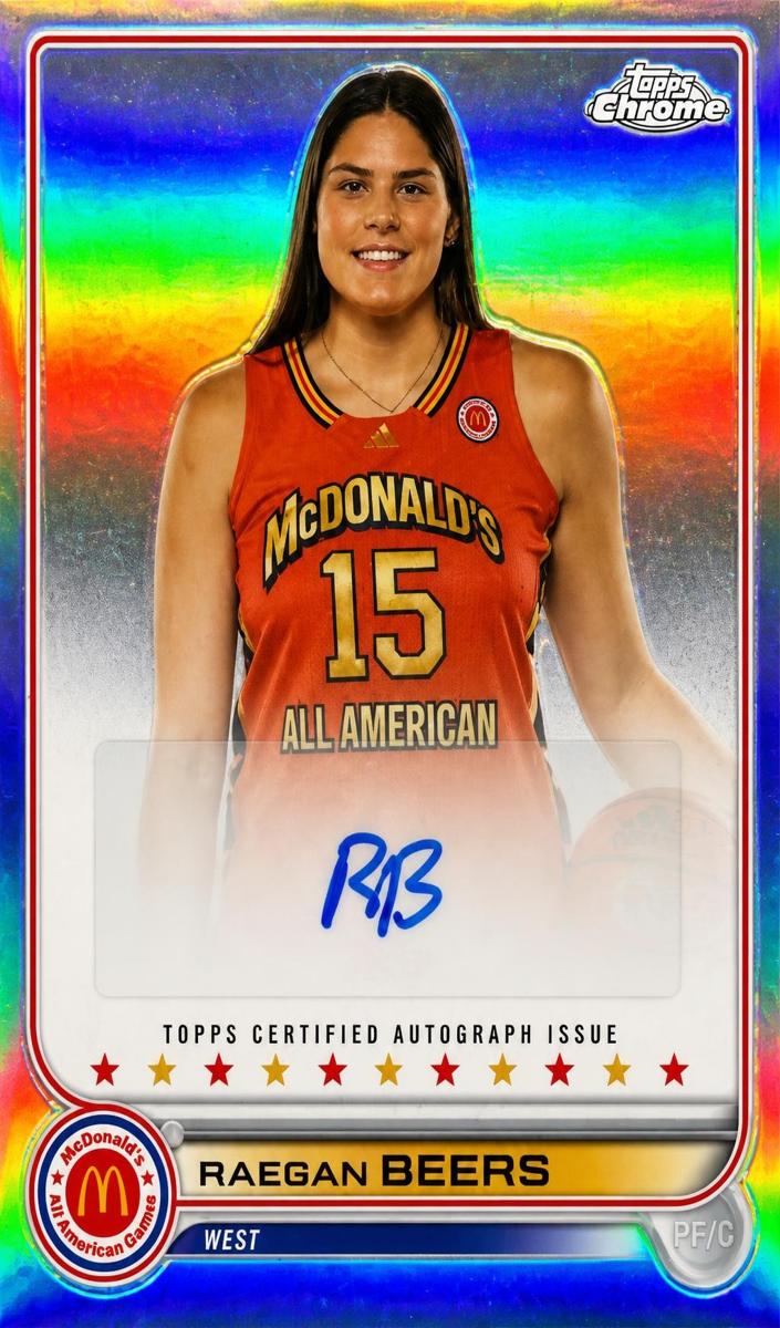 2022 Topps Chrome McDonald's All American Basketball Raegan Beers #CA-RB