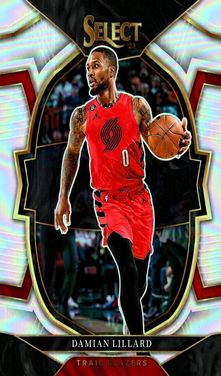 2022 Panini Select Basketball Damian Lillard #7 PSA 9