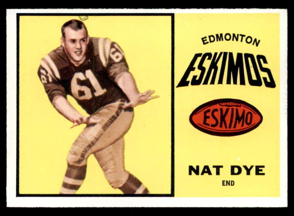 1964 Topps CFL Football Nat Dye #28