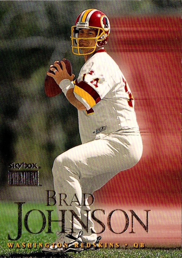 1999 Skybox Premium Football Brad Johnson #25
